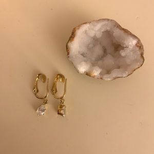 Vintage dangly  stone earrings